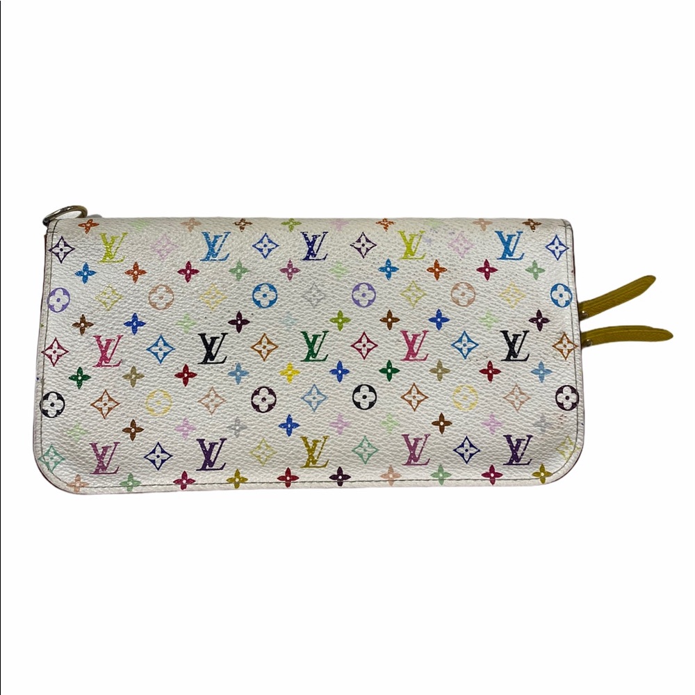 Louis Vuitton White Multicolor Insolite Wallet